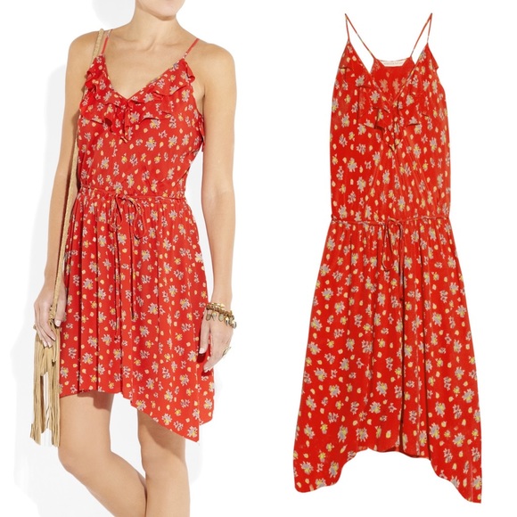 Rebecca Taylor Dresses & Skirts - Rebecca Taylor Sz 12 Floral Ruffle Dress EUC